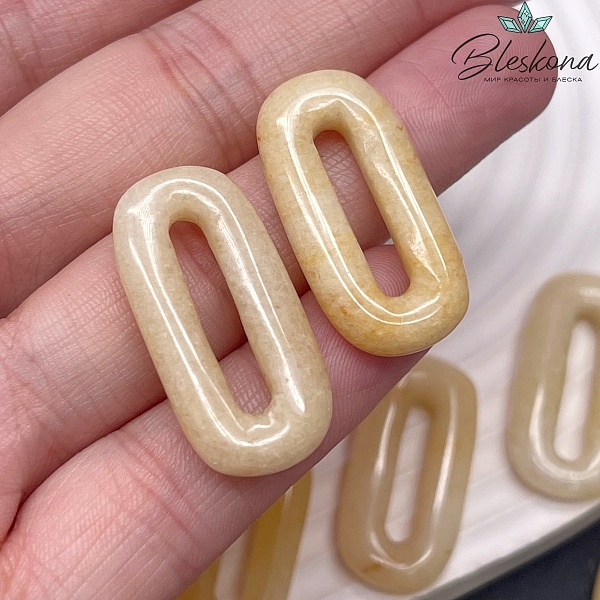 30*14 мм Подвеска овал Кальцит