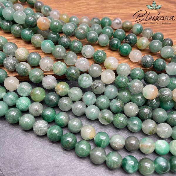 Лепидолит зеленый 10 мм №1