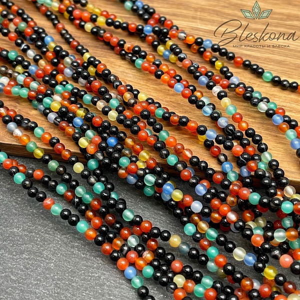 Агат микс 3мм