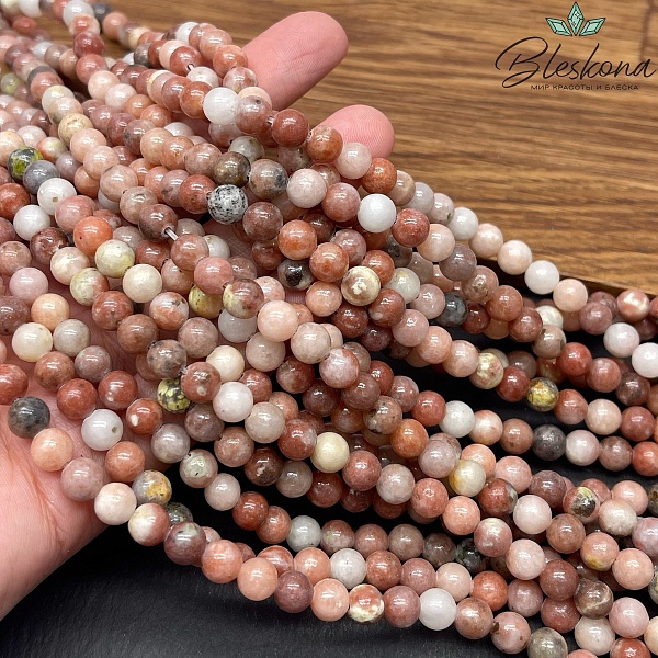 Кальцит коричневый (мраморный) 6 мм