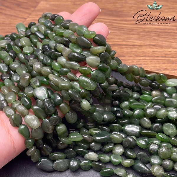 Нефрит галтовка (6-9)*(6-8) мм