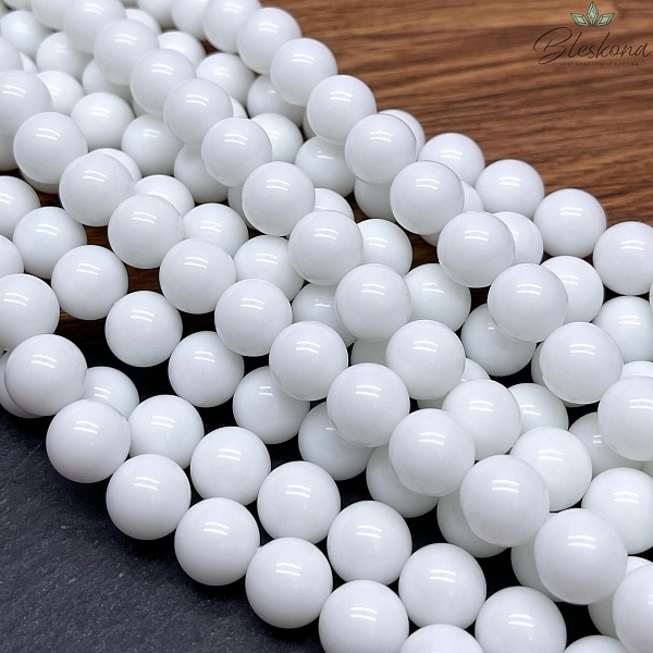 Агат Белый (имитация) 12 мм