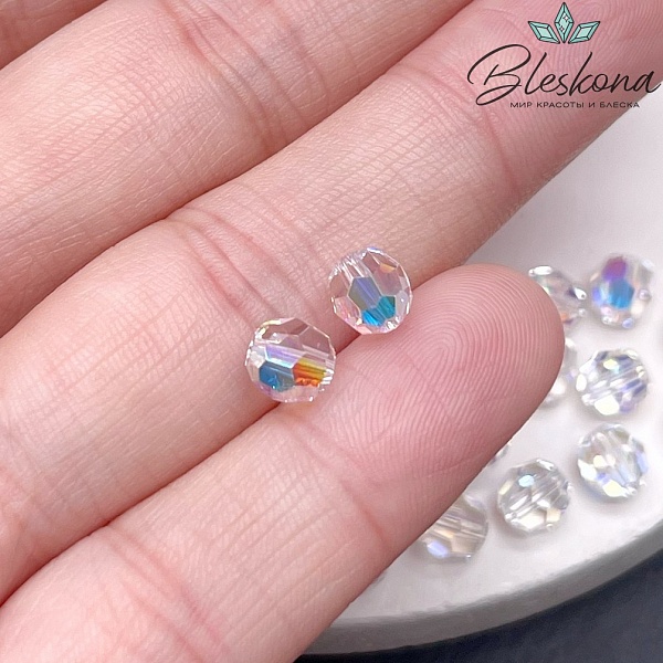 5000 Classic Bead 6 мм Crystal Aurore Boreale уп.5шт.