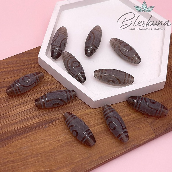 Бусина Дзи 2 глаза 30*11 мм