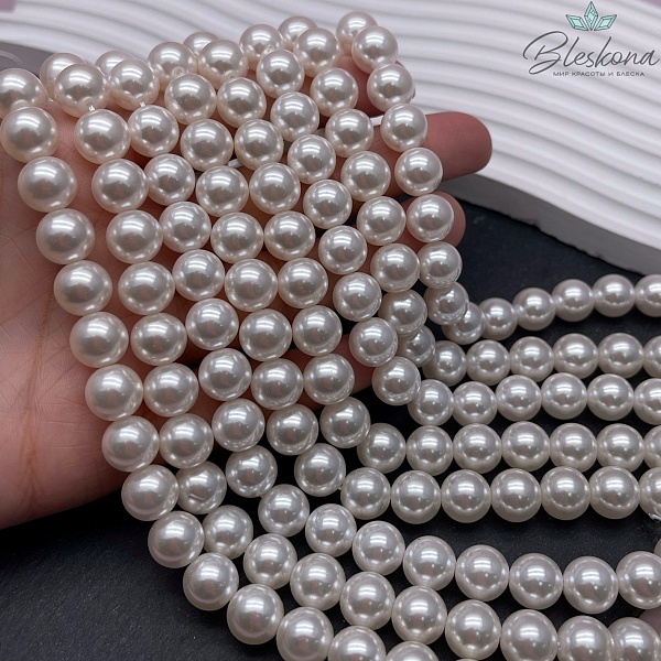 Жемчуг Майорка, цвет пудровый 10 мм