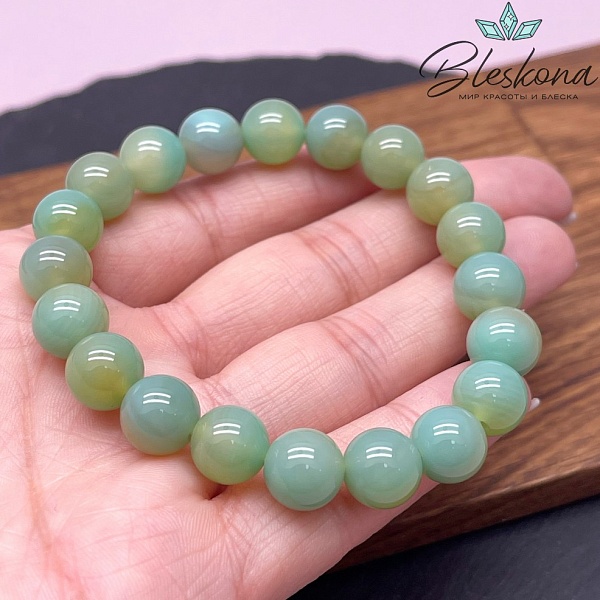 Агат зеленый сет №1 10мм