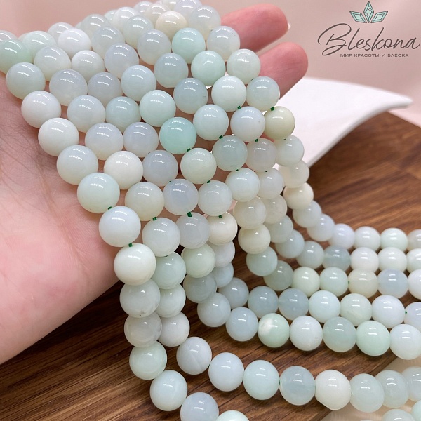 Опал зеленый 10 мм №1