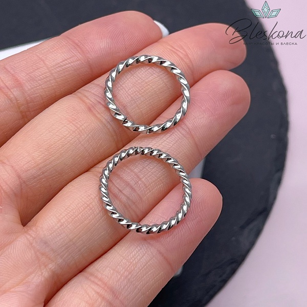 20,5 мм Цвет серебро, Соединительный элемент кольцо