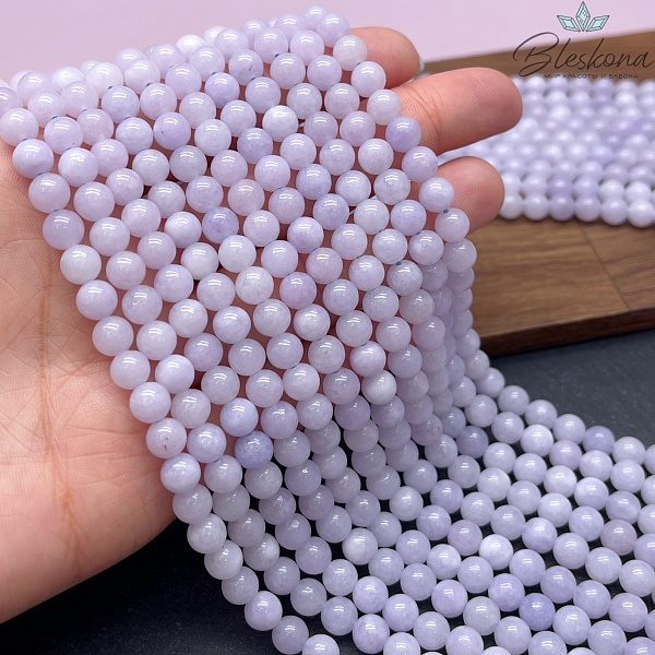 Кварц тонированный светло-сиреневый 6 мм