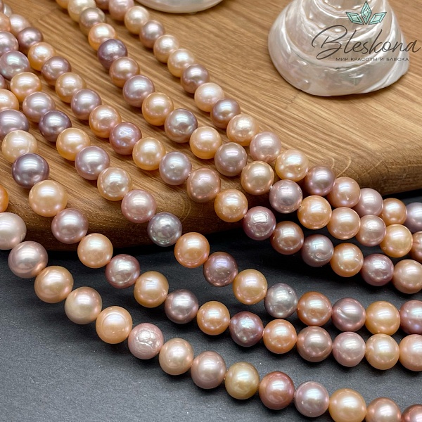 Жемчуг шар микс 9 мм 
