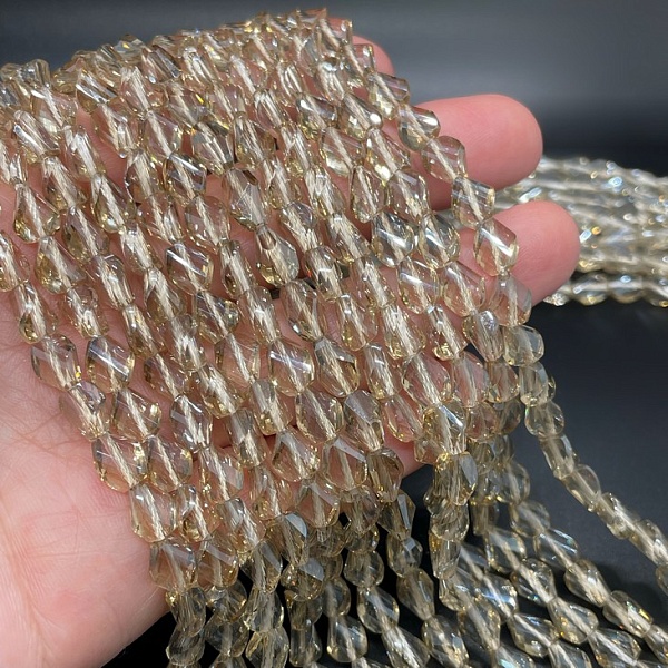 6*7,5 мм Стекло Lux, фриформ, песочный  