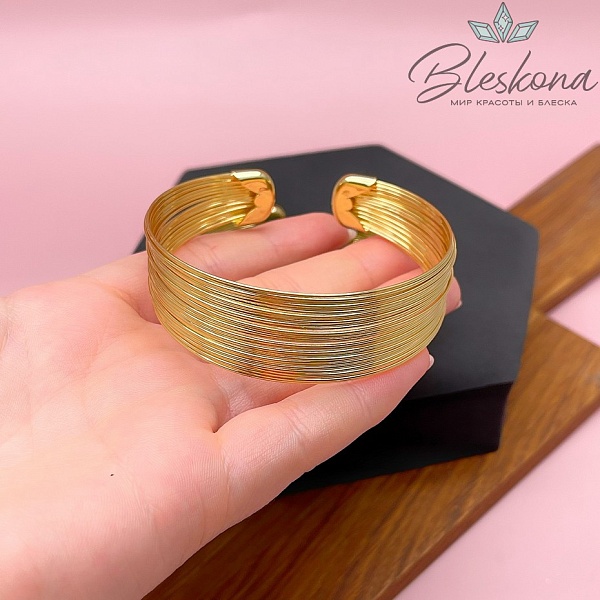 60-65 мм Цвет золото, Основа для браслета №1