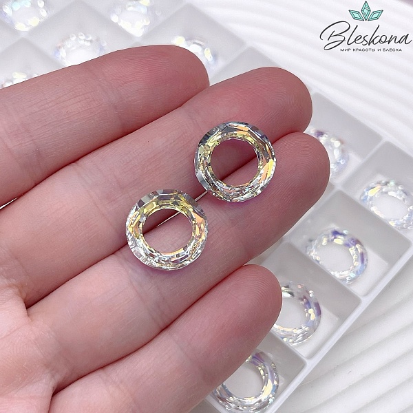 4139 Cosmic Ring 14 мм Crystal Aurore Boreale (AB)