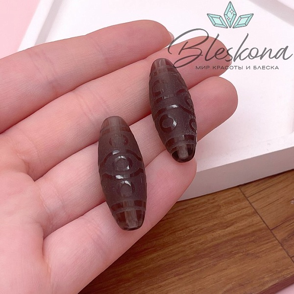 Бусина Дзи 10 глаз 30*11 мм