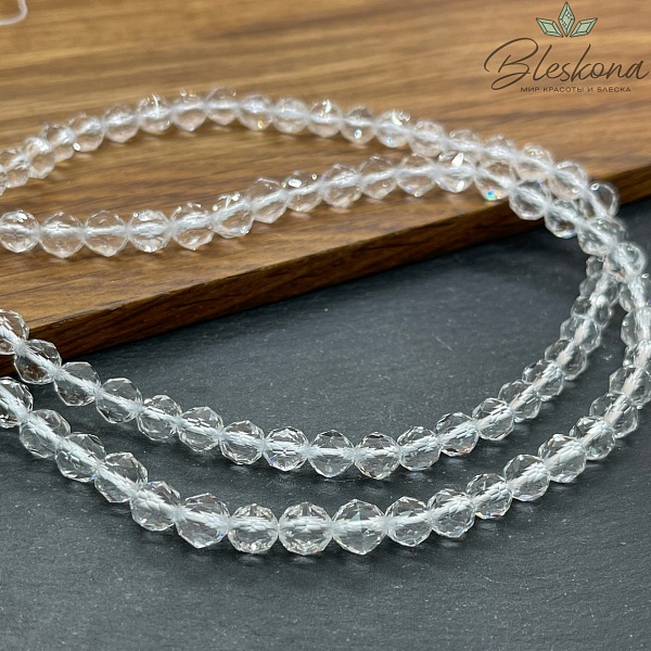 Горный хрусталь купная огранка 6 мм ААА