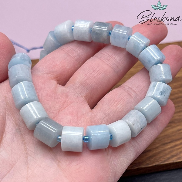 Аквамарин цилиндр  8,5*10,3 мм