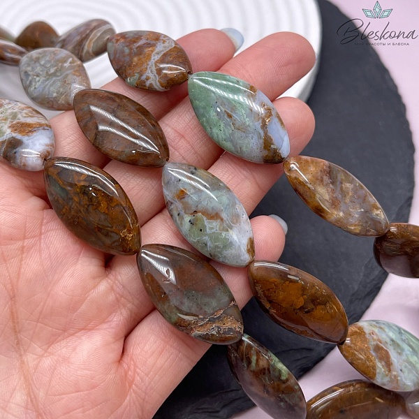 Агат овал 30*15 мм №2