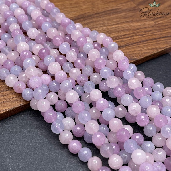 Микс Аквамарин Аметист Розовый кварц №1 8мм