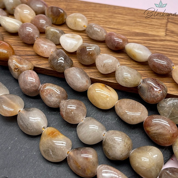 Кварц Рутиловый галтовка (20-24)*(16-19) мм