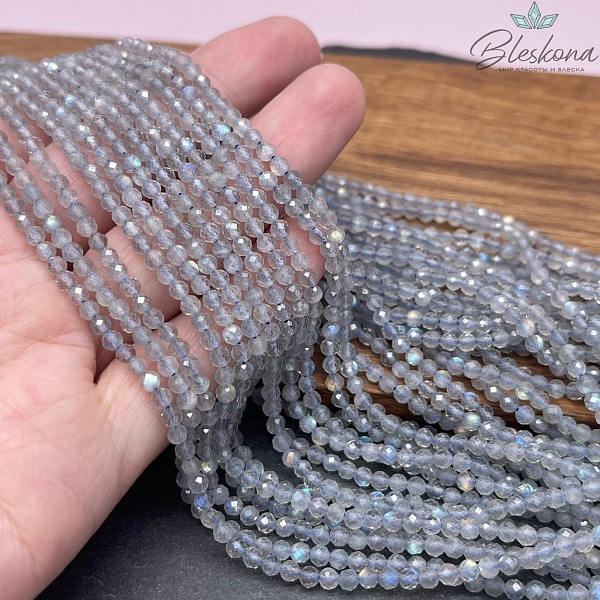 Лабрадор алмазная огранка №3 3 мм