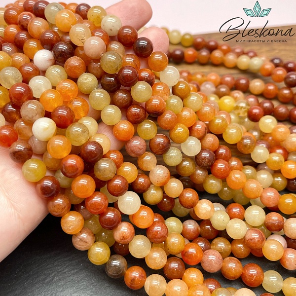 Авантюрин коричневый 8 мм №2 