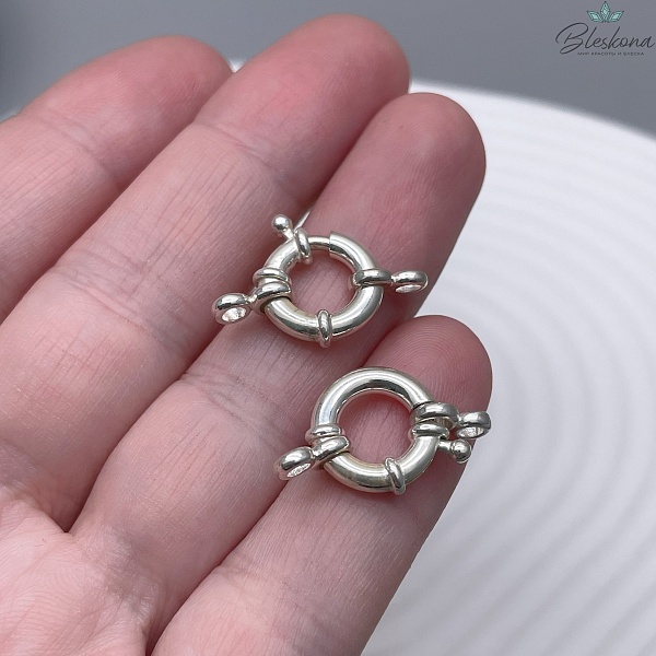 12 мм Замок штурвал посеребрение 