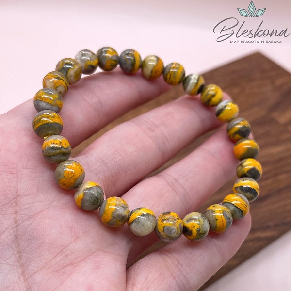 Агат индонезийский 8 мм сет 18 см