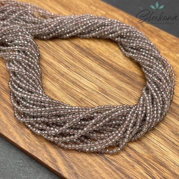 Раухтопаз алмазная огранка 2 мм