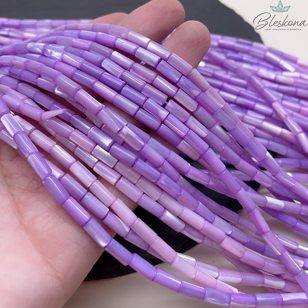 Перламутр фиолетовый трубочки 8*4 мм 