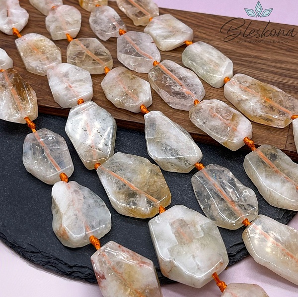 Цитрин плоский фриформ (27-40)*(17-30) мм