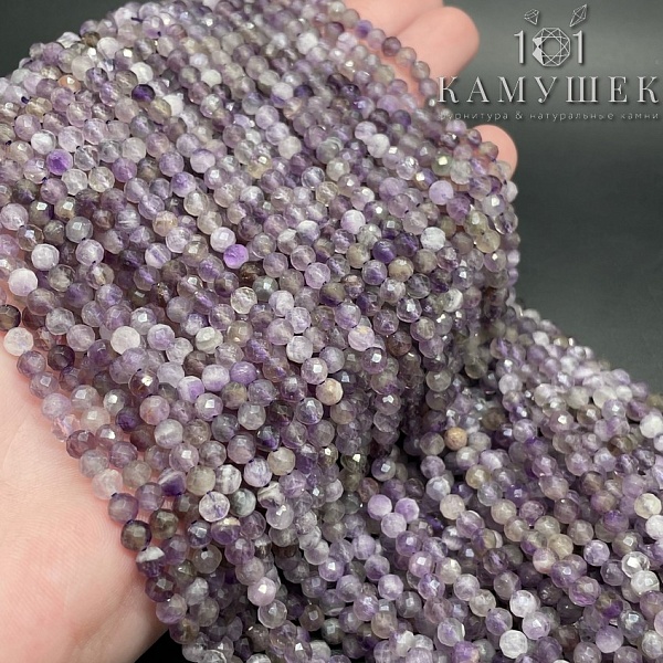 Аметист алмазная огранка №1 4 мм