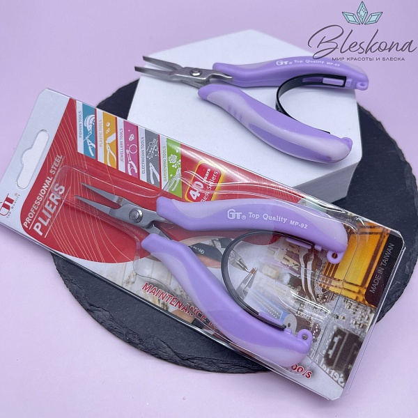 Плоскогубцы широкие GT MP-92 лавандовые