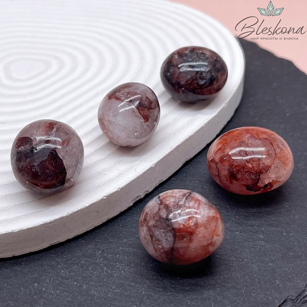 Кварц Огненный галтовка 22-28 мм