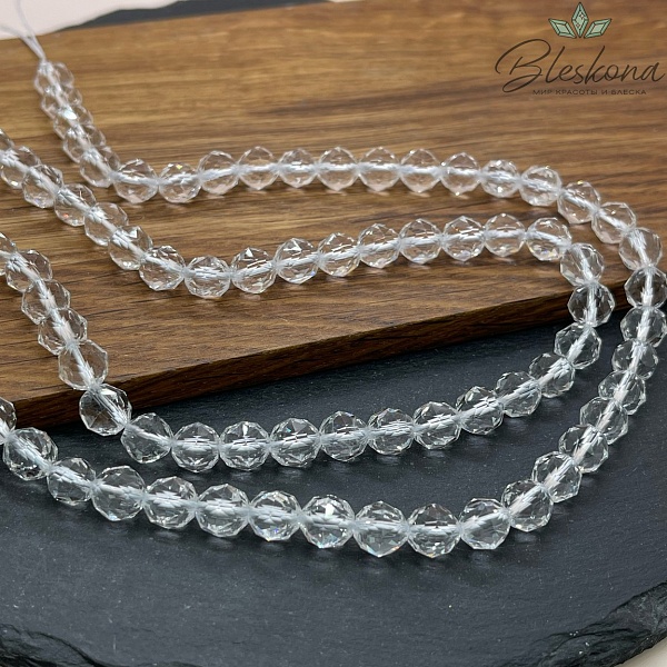 Горный хрусталь купная огранка 8 мм ААА