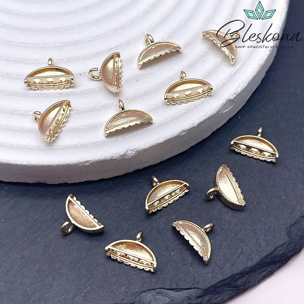 9*12,6 мм Цвет золото, Коннектор Этно №7