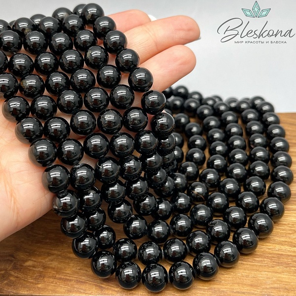 ⌀10мм Турмалин черный (Шерл) №1