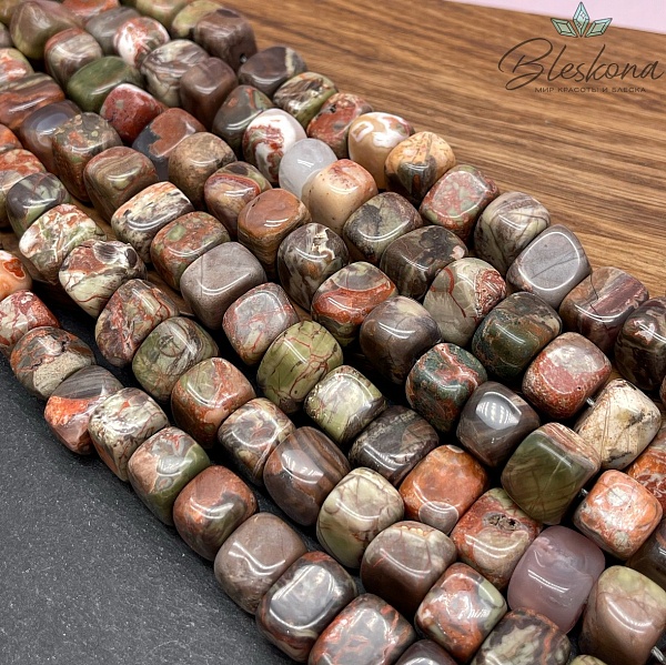 Яшма прямоугольник фриформ 10*14 мм