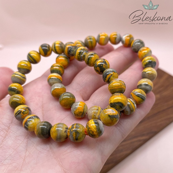 Агат индонезийский 9 мм сет 18 см