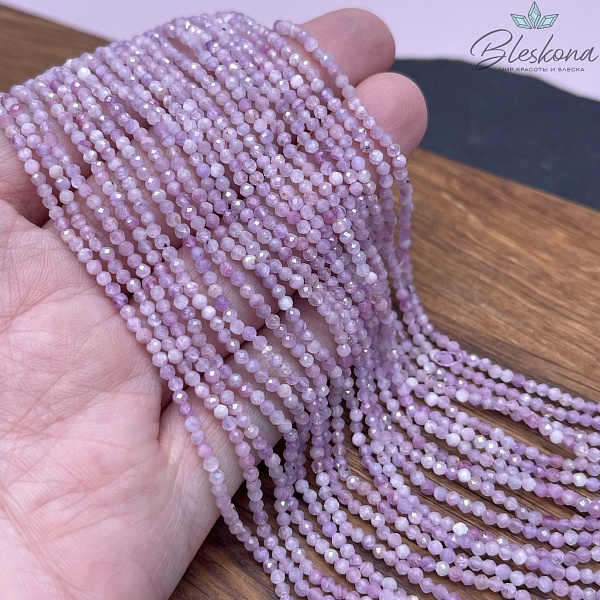 Кунцит алмазная огранка №2 2 мм