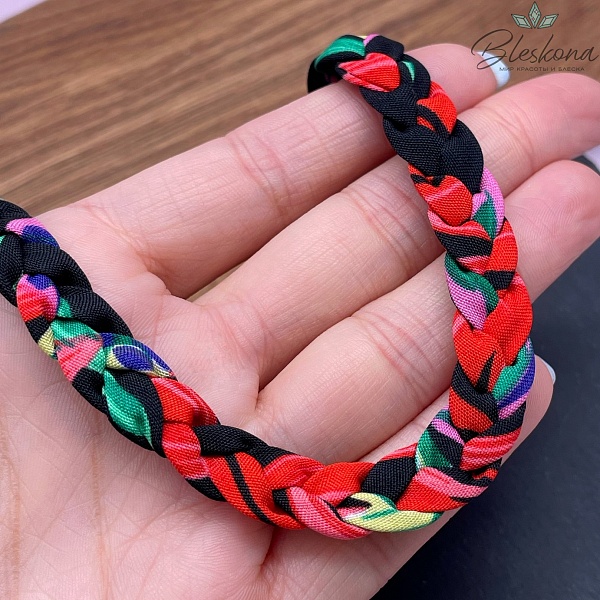 Шнурок косичка под кулон цвет микс №5, золото 40 см