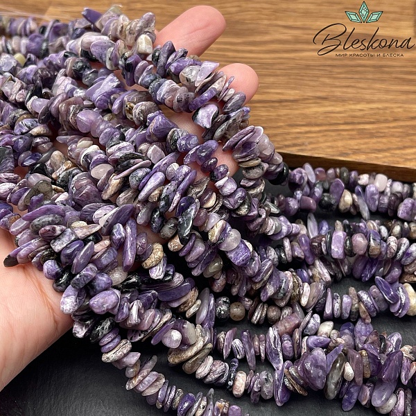 Крошка Чароит ширина бусин ~ 8-10 мм