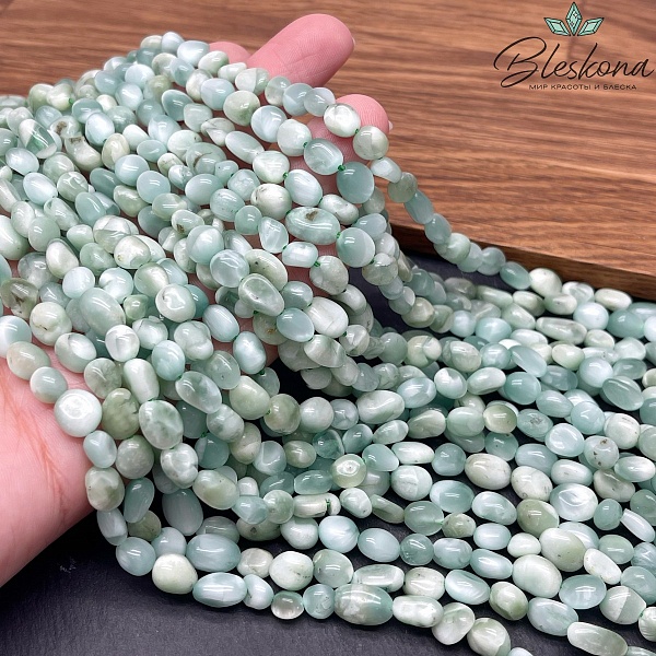 Волластонит (синтетический) галтовка 6-8 мм 