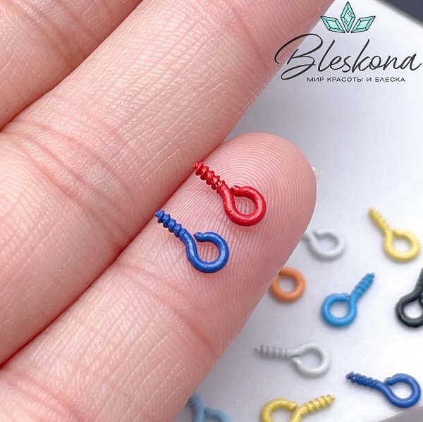 8 мм, Штифт винтовой эмаль микс уп.1 гр