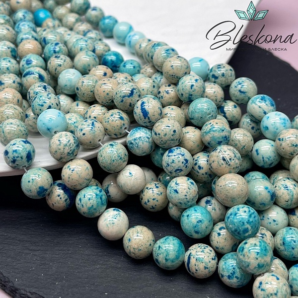 Кальцит голубой тонированный №2 12 мм