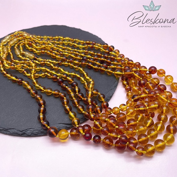 Янтарь шар на увеличение 5-10 мм