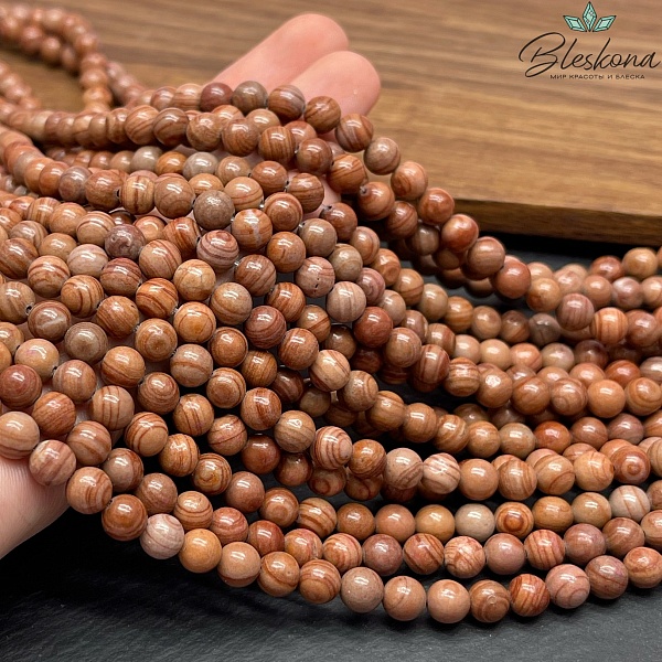 Яшма коричневая 6 мм