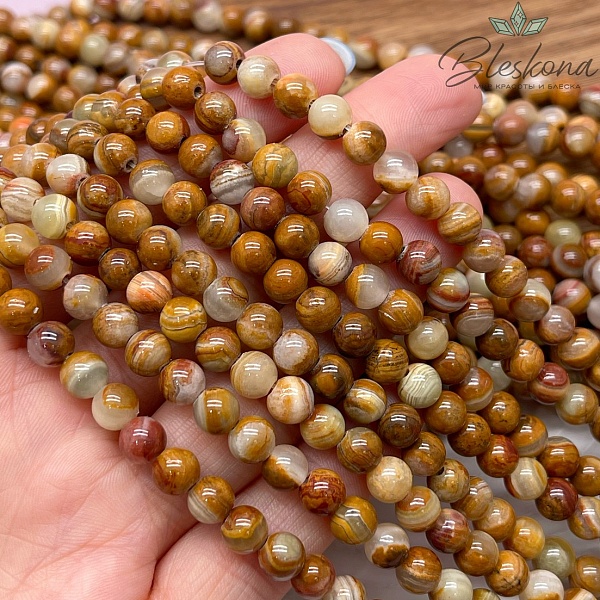 Оникс коричневый 6 мм 