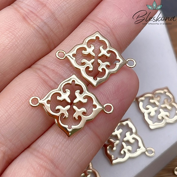 21,5*16,5 мм Цвет золото, Коннектор Этно №9