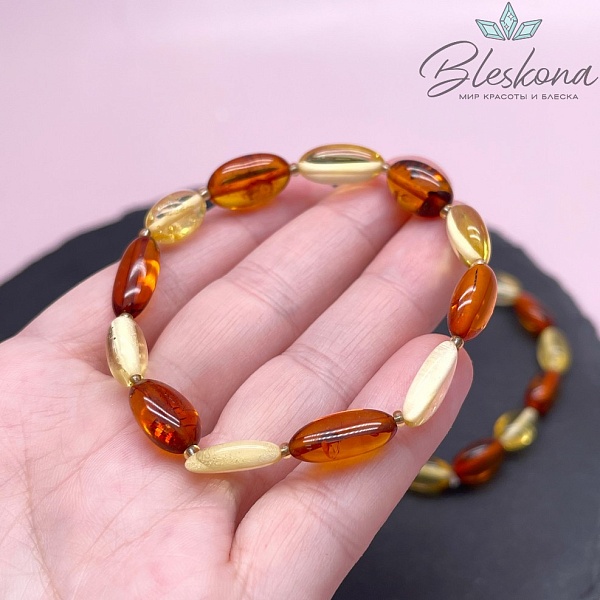 Янтарь галтовка 10-12 мм сет 19 см