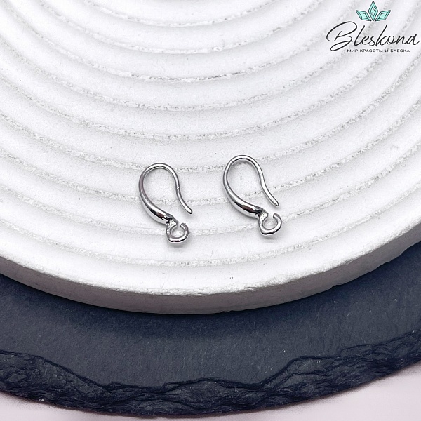 13,5*3 мм Цвет серебро, Швензы крючок гладкие